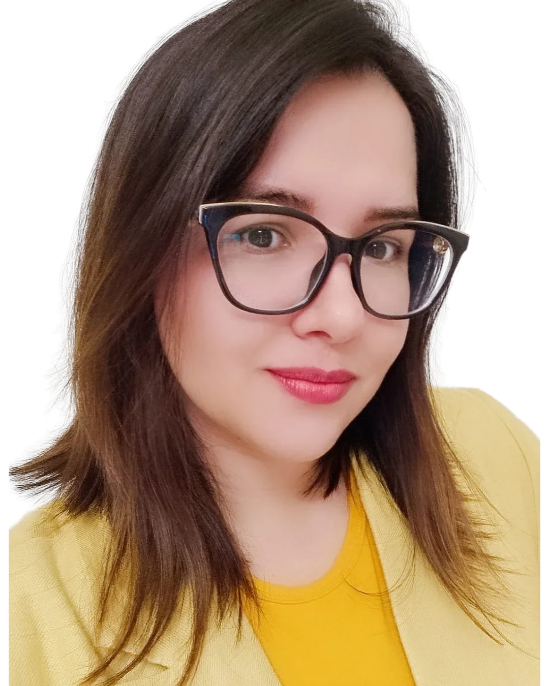 Géssica Noronha, psicóloga especializada em TCC e Terapia Cognitivo-Sexual, em retrato profissional acolhedor